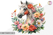 Floral Horses Sublimation Bundle, a Graphic by crative8112 (Thumbnail 9 of 10)