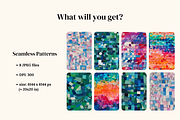 Paper Mosaic Seamless Patterns, a Pattern Graphic by Ninterints (Thumbnail 5 of 13)