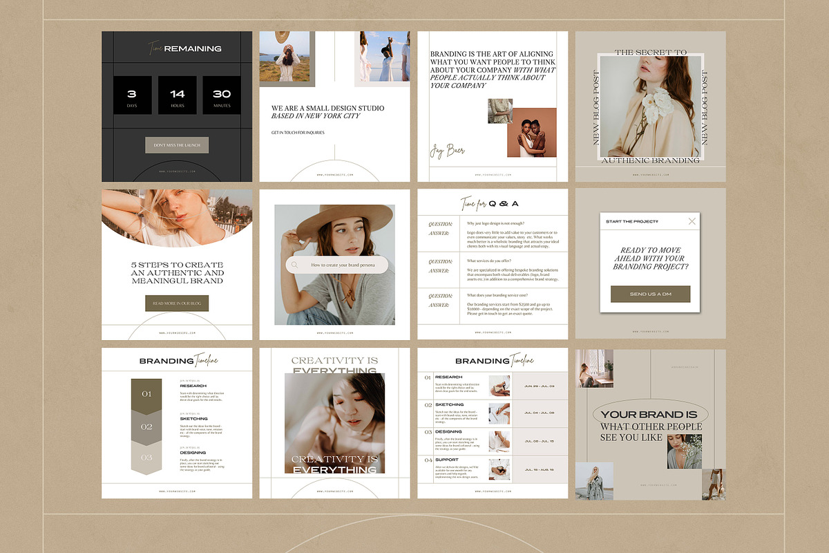 Branding Expert Instagram Templates, a Social Media Template by AndrewPixel (Photo 8 of 13)