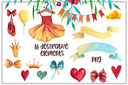 Little Ballerinas Watercolor Set, an Education Illustration by Daria's Magic World (Thumbnail 3 of 8)