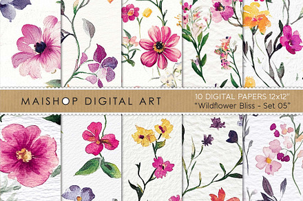 Wildflower Bliss Patterns Set 05