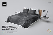 Quilted Bed Coverlet Mockup, a Household Mockup by creatsy2 (Thumbnail 1 of 5)