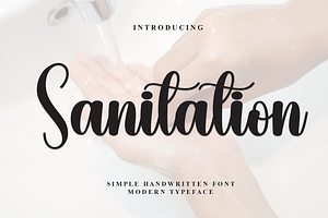 Sanitation Script Font