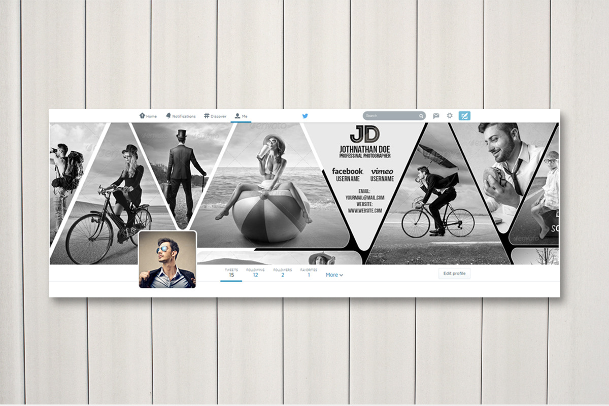Twitter Header Cover, a Templates & Theme by Creative Shop (Photo 4 of 4)