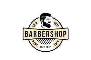 Vintage Barbershop Logo Design, a Branding & Logo Template by AlvinStd