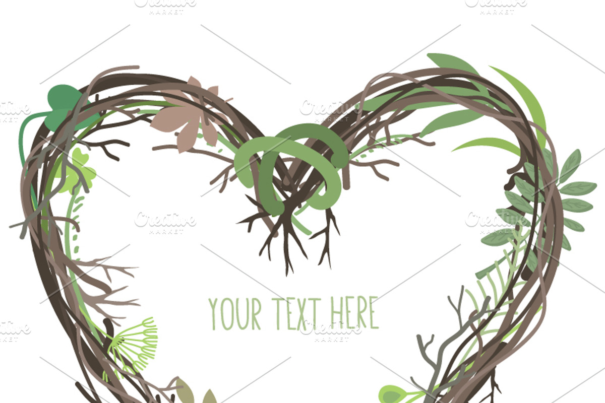'Hearts in bloom' vector set, a Decorative Illustration by Cheeba Ribba Designs (Photo 4 of 4)