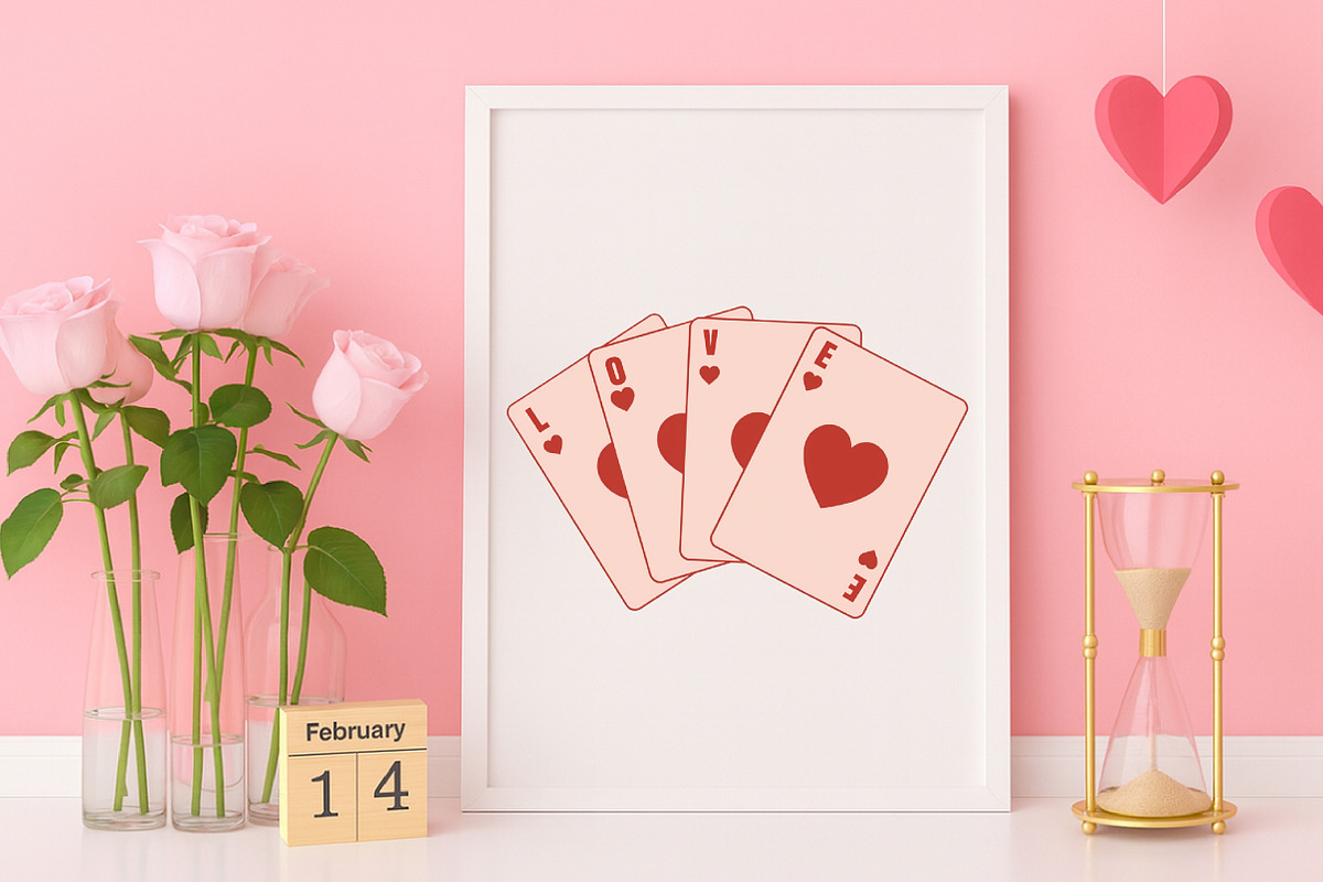 I Love You Playing Card PNG, an Illustration by Canvas Craft (Photo 7 of 7)
