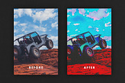 Retro Postcard Effect, a Layer Style Add-On by Design Squad (Thumbnail 3 of 5)