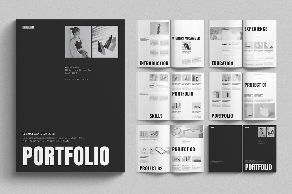 Creative Portfolio Template, a Brochure Template by E-Type