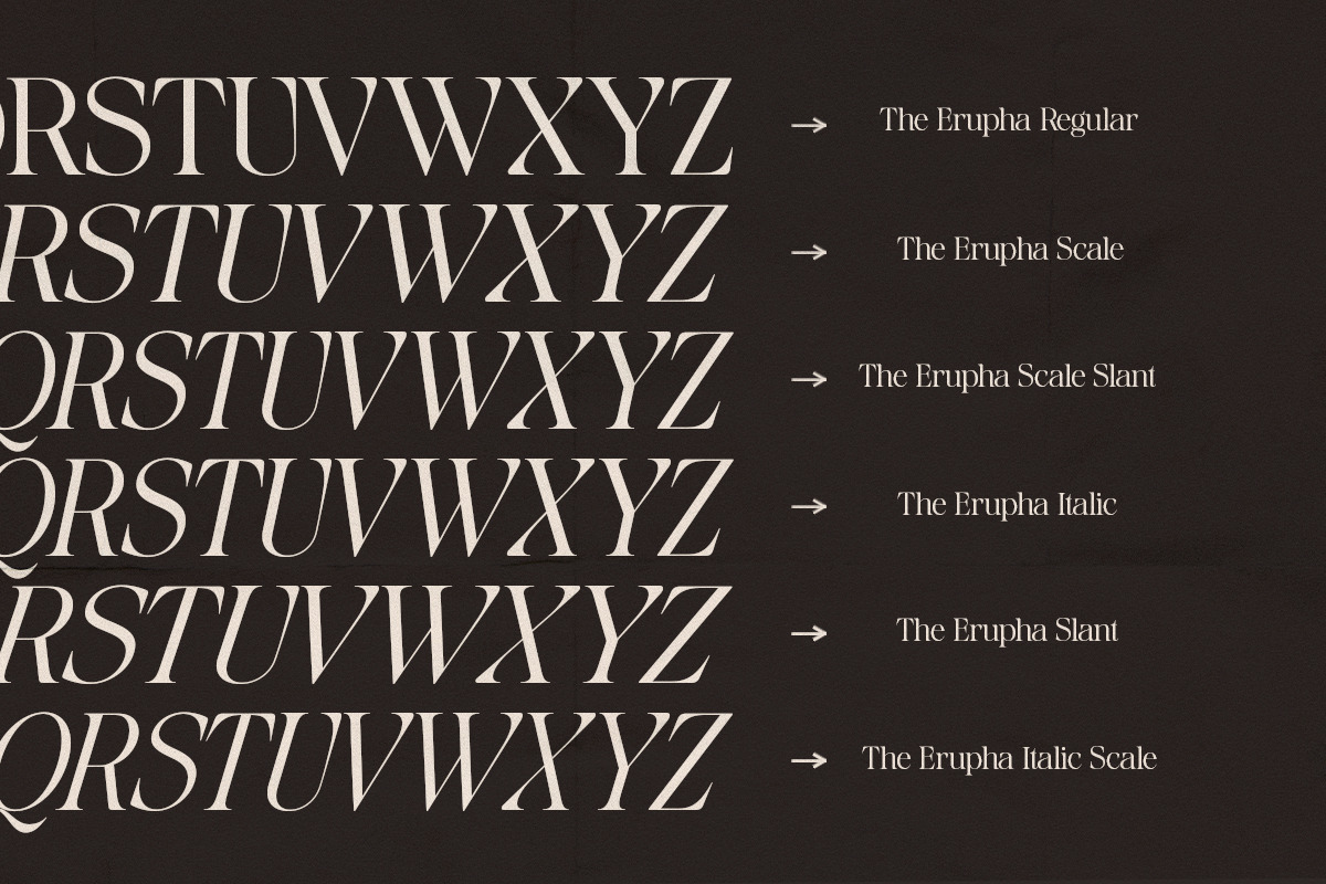 The Erupha Serif | 12 Font Files, a Serif Font by Pista Mova (Photo 17 of 24)