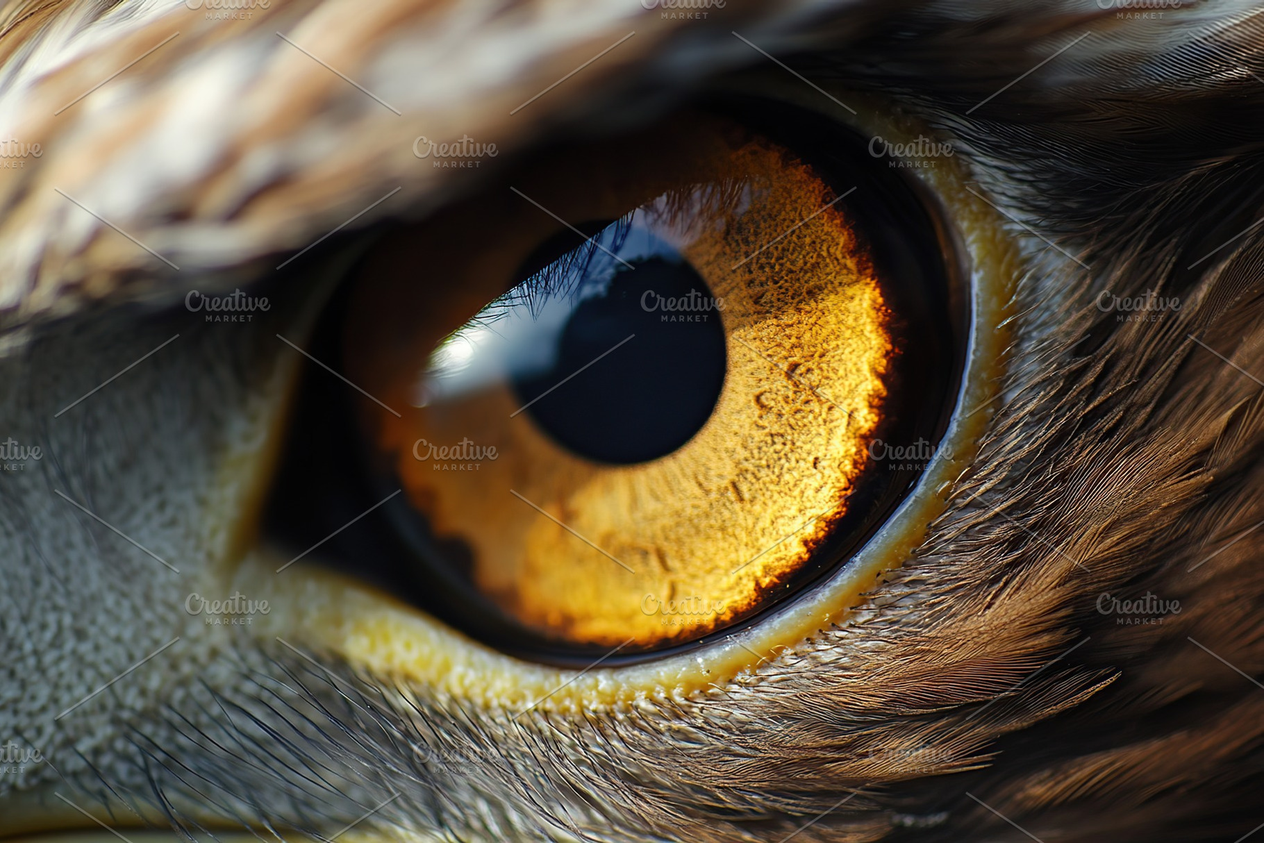 Eagle bird eye closeup, an Animal Photo by AlyaAnd