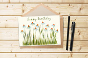 Watercolor Flowers - Chamomile, an Illustration by swiejko (Thumbnail 4 of 6)