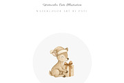 Cute Christmas Woodland Clipart, an Illustration by Pati Paints (Thumbnail 5 of 8)
