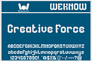 Creative Force font, a Font by weknow (Thumbnail 1 of 8)