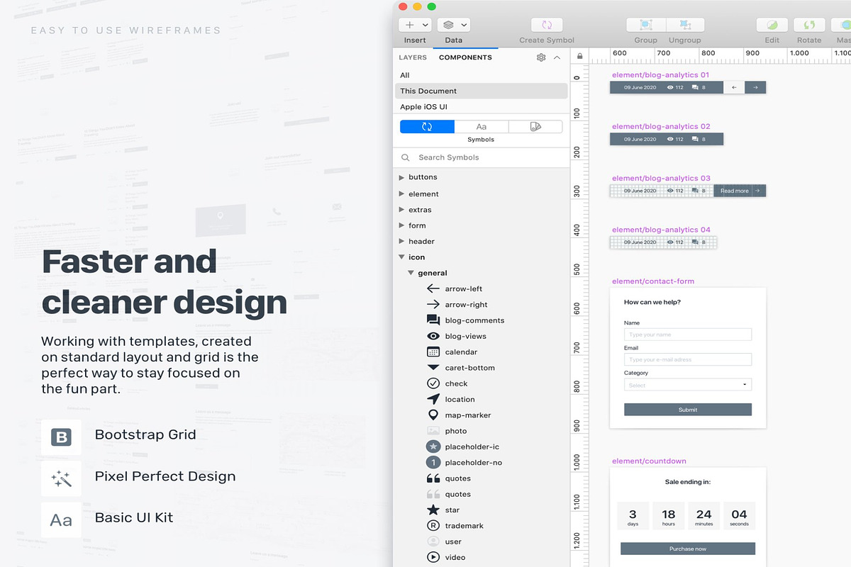 Web Wireframes Kit Desktop , Mobile preview 7