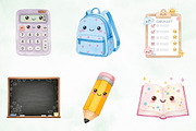 Cute Kawaii School Element Png, an Illustration by Creative Art (Thumbnail 2 of 7)