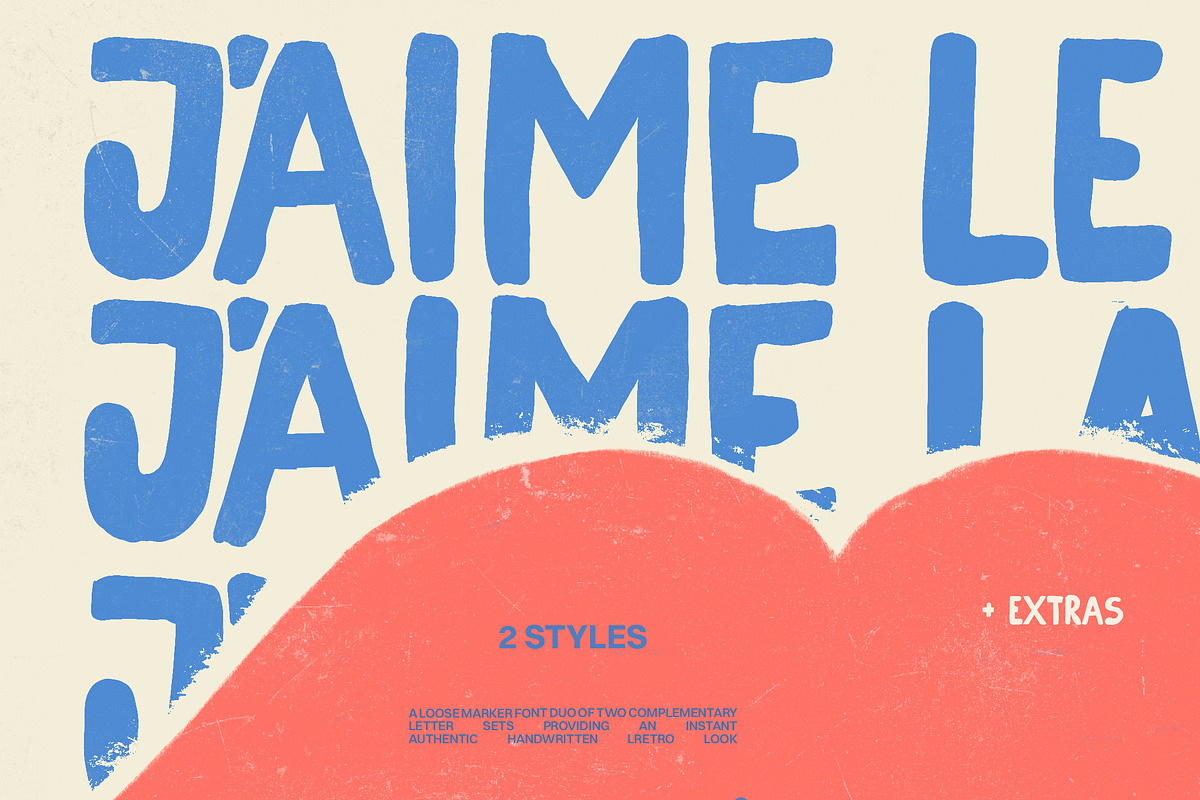 Handmade Retro Marker Font Duo, a Sans Serif Font by Laras Wonderland (Photo 3 of 14)