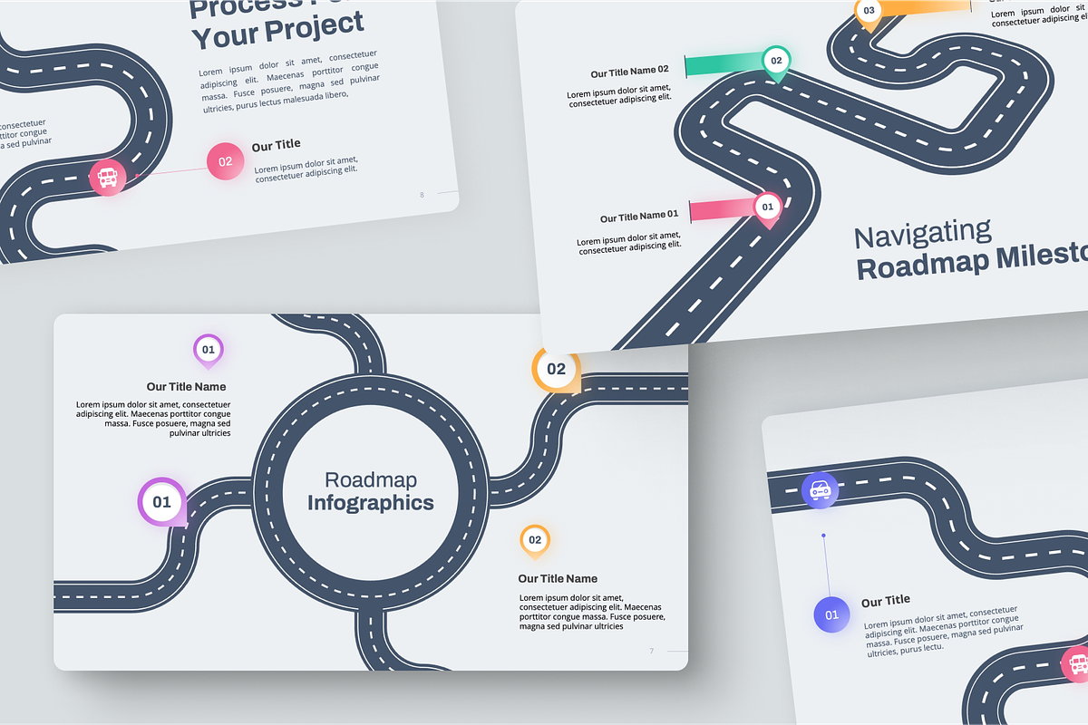 Roadmap Infographics Google Slide, a Presentation Template by Annora Studio (Photo 3 of 5)