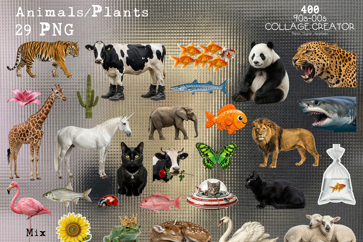 Y2K Collage 400 PNG Elements, an Object Graphic by DreamoraArt (Photo 3 of 12)