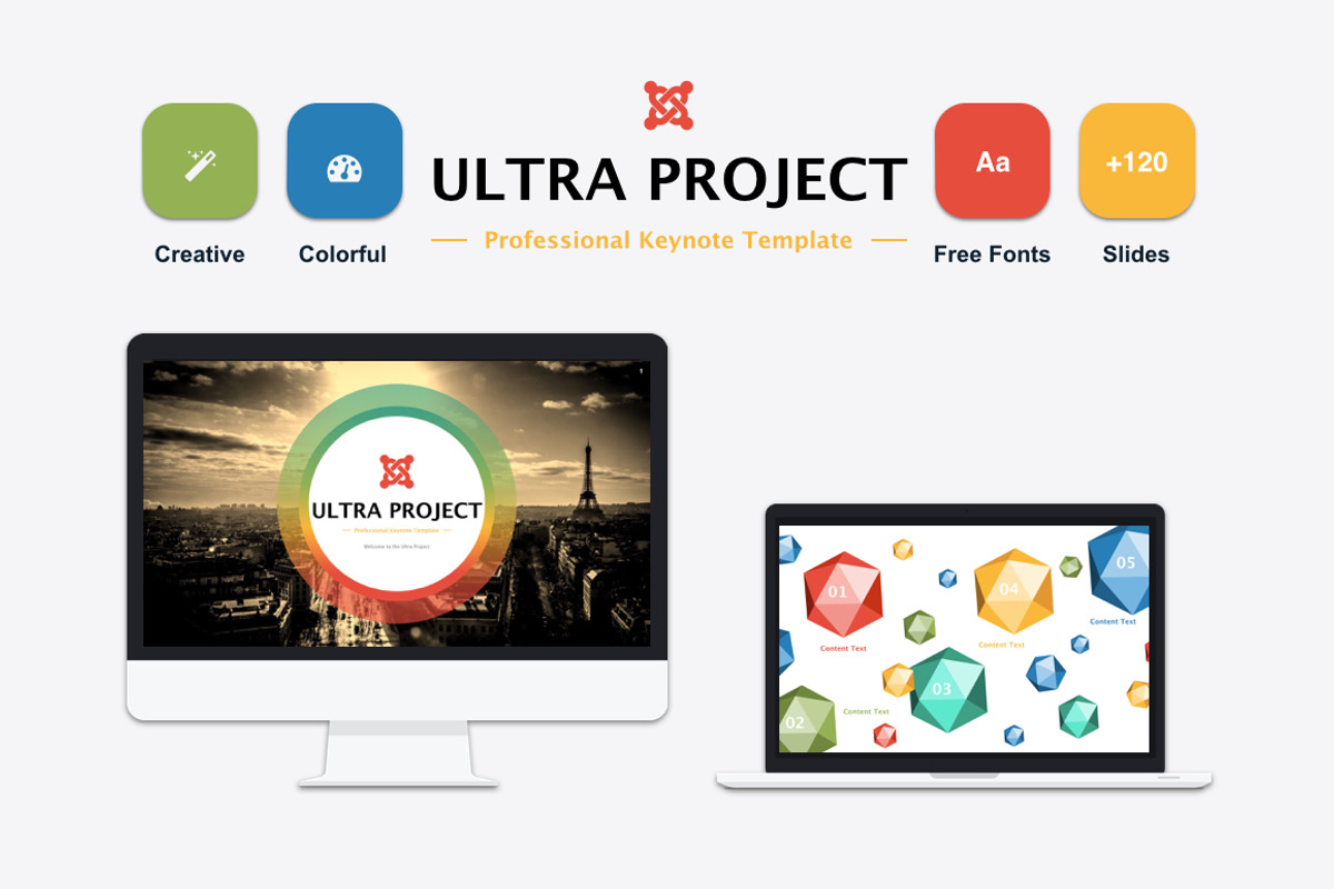 Ultra Keynote Template, a Presentation Template by Mia (Photo 1 of 6)
