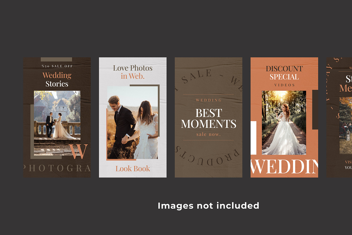 Wedding Social Stories PSD Templates, a Social Media Template by Giraffe Design Studio (Photo 21 of 21)