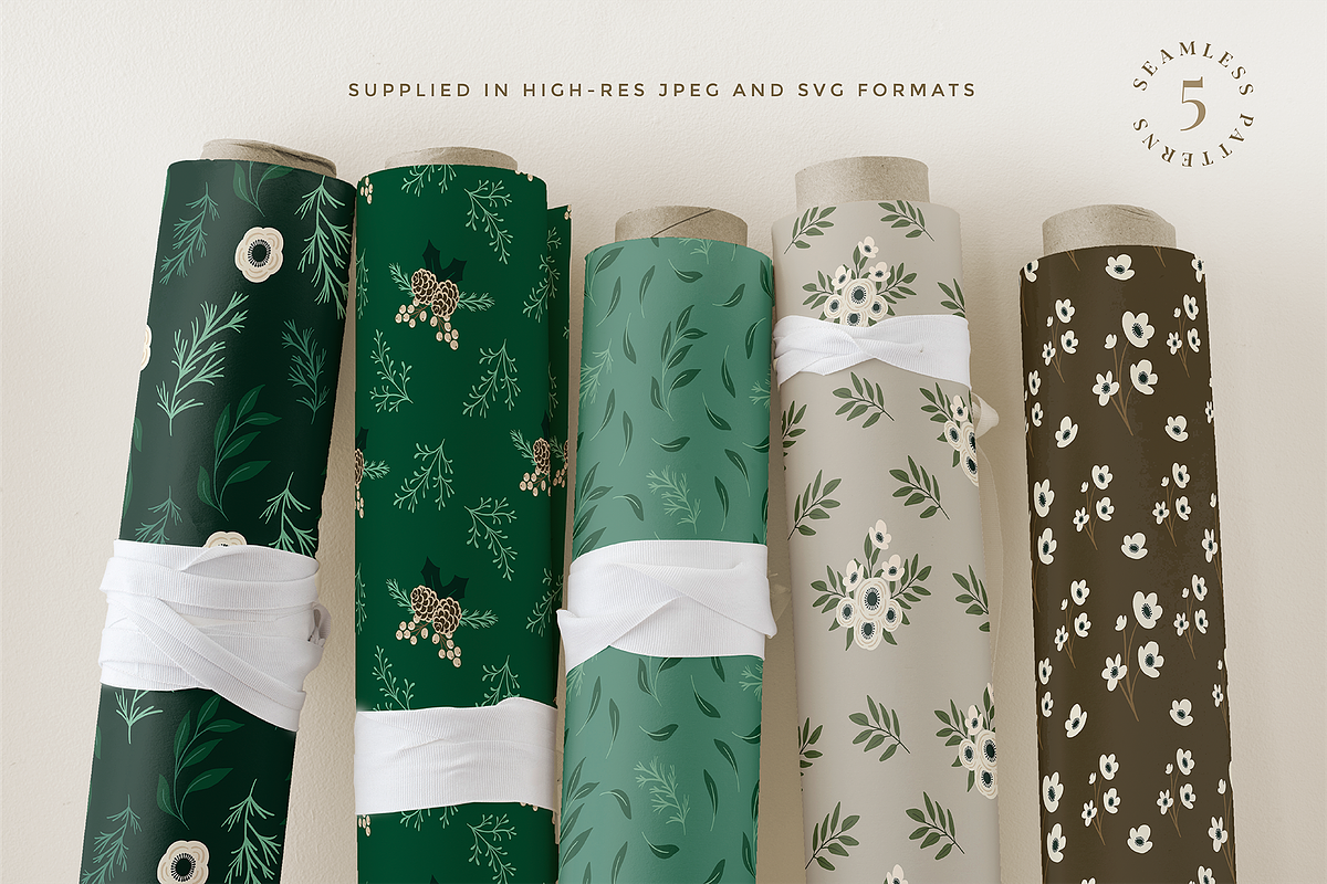 Christmas Botanical Illustrations, an Illustration by Rough Edges Supply Co. (Photo 8 of 9)