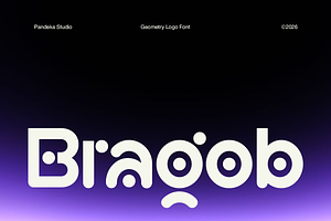 Bragob - Geometric Logo Font