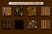 Victorian Gothic Halloween Patterns, a Pattern Graphic by Oksana Dovhopol Art (Thumbnail 5 of 7)