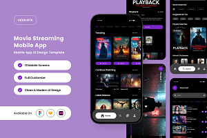 Movique – Movie Streaming App Design, an App Template by twinstd