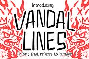 Vandal Lines Urban Handwritting, a Handwritten Font by Littlehand (Thumbnail 1 of 9)