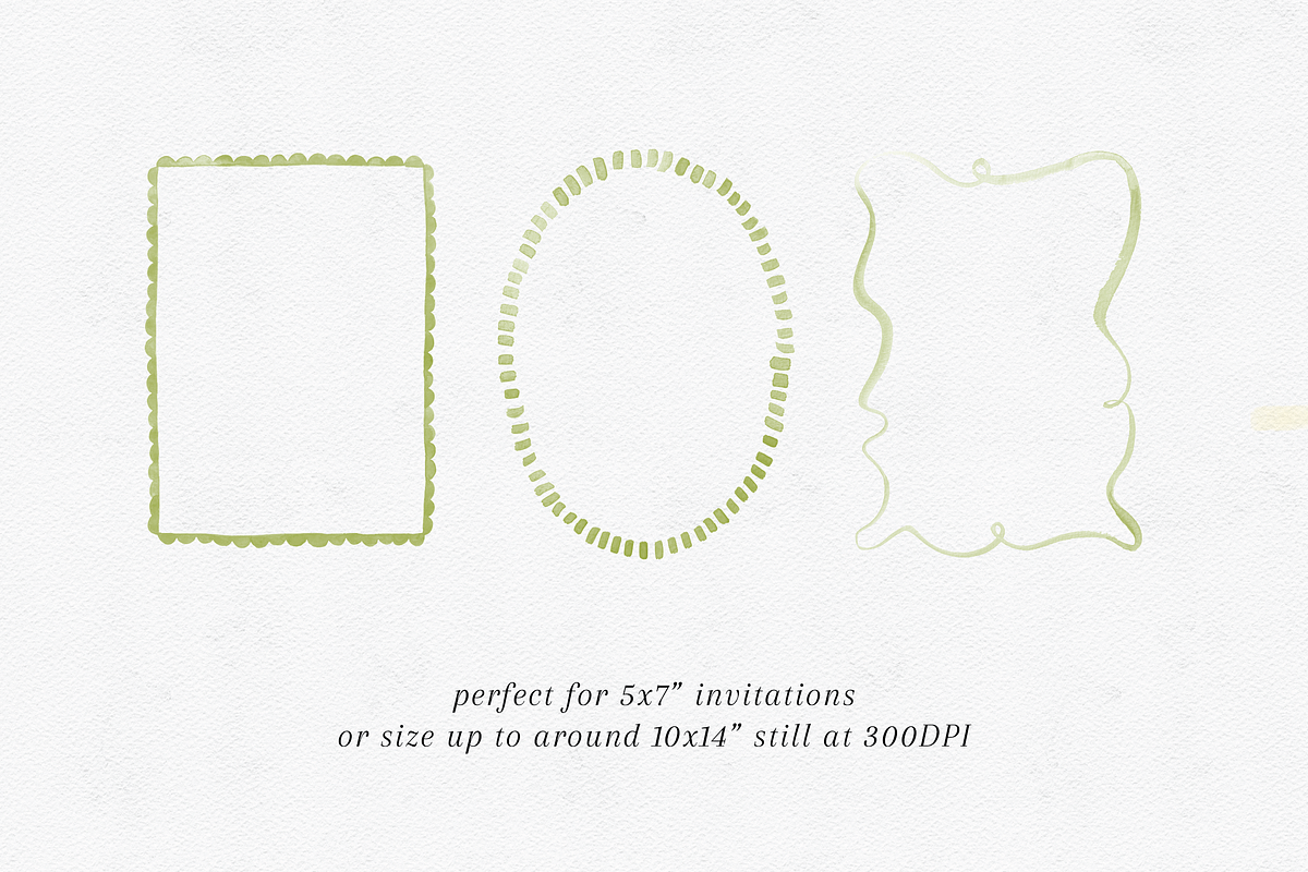 17 Cute Watercolor Frames + Borders, an Object Graphic by Design by Laney (Photo 10 of 11)