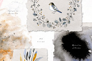 Noel Noir - Watercolor Christmas Set, an Illustration by Bibela (Thumbnail 4 of 10)