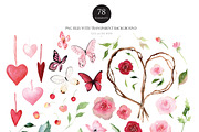 Watercolor flower - Lovely Valentine, an Illustration by Beigetime (Thumbnail 3 of 8)