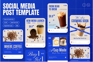 Coffee Shop Instagram Post, a Social Media Template by Annora Studio
