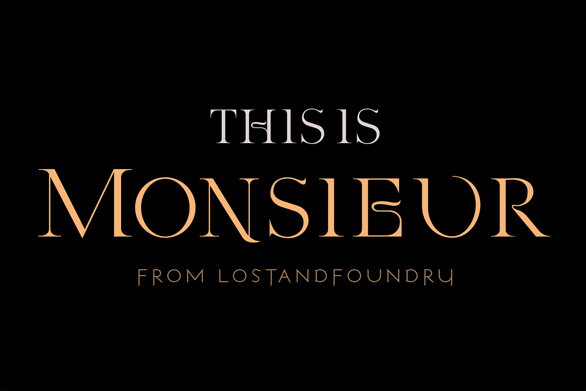 Monsieur. Chic serif font, a Serif Font by LostandFoundry (Photo 1 of 7)
