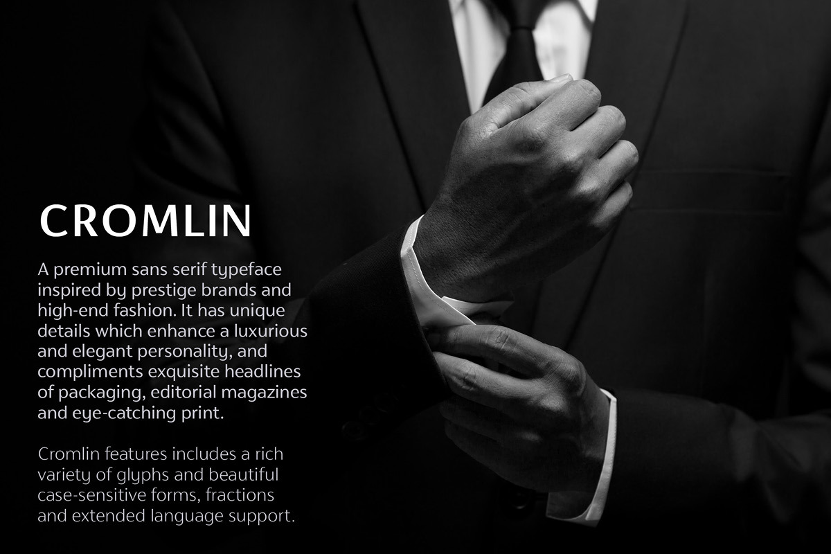 Cromlin font family by FontPeople, a Sans Serif Font by FontPeople (Photo 5 of 6)