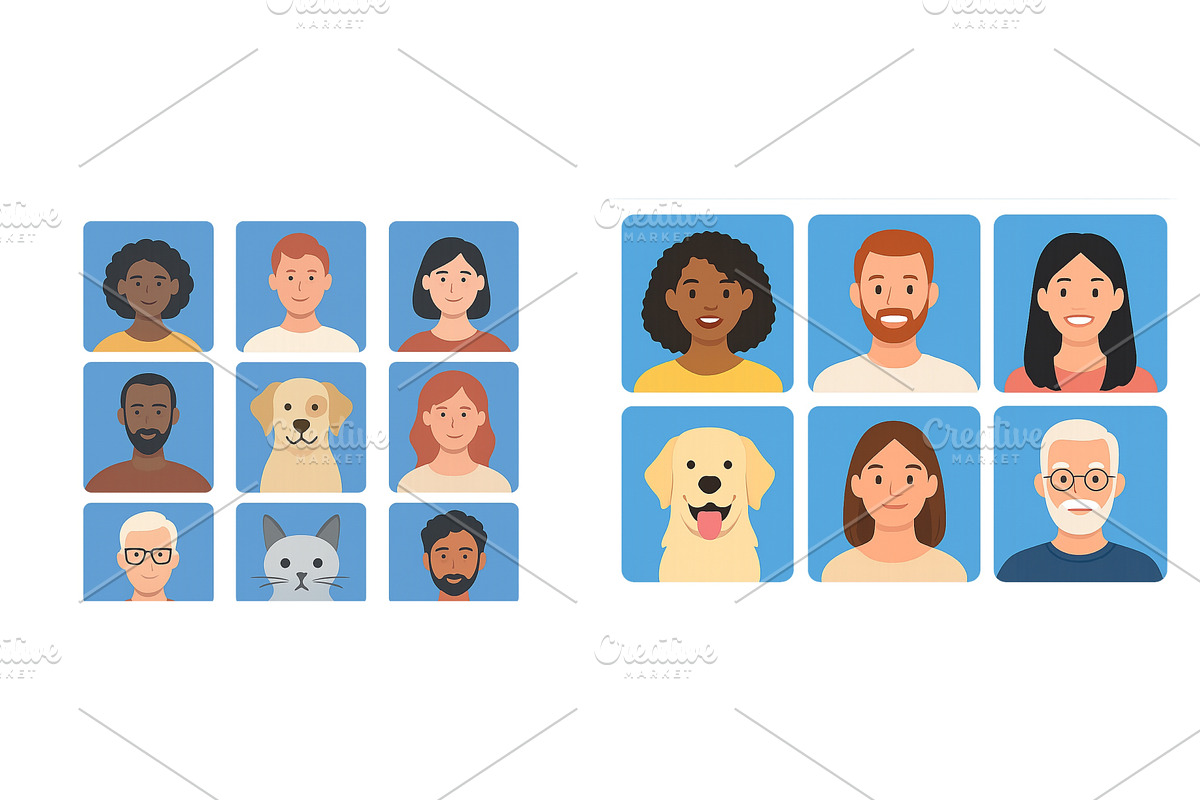Collection of diverse cartoon, an Animal Illustration by ZinetroN