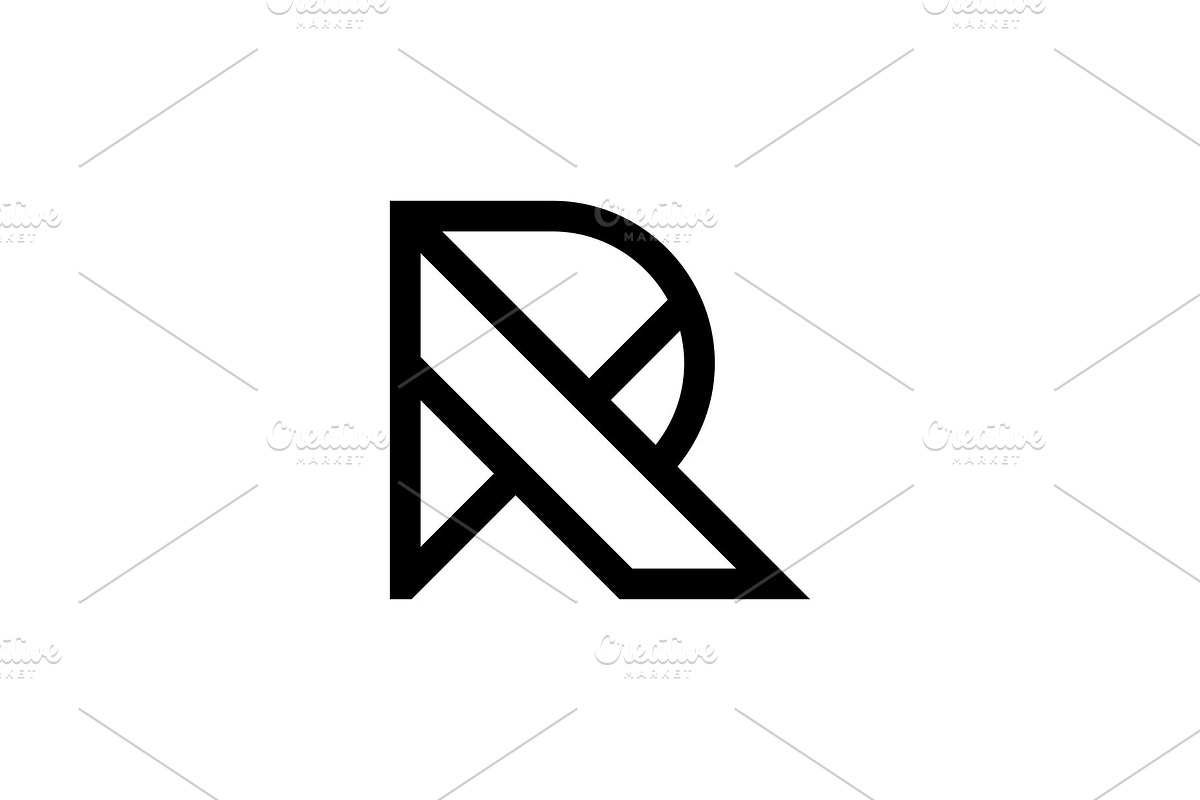 Modern R Letter Logo Template, a Branding & Logo Template by MenkType Studio (Photo 1 of 2)