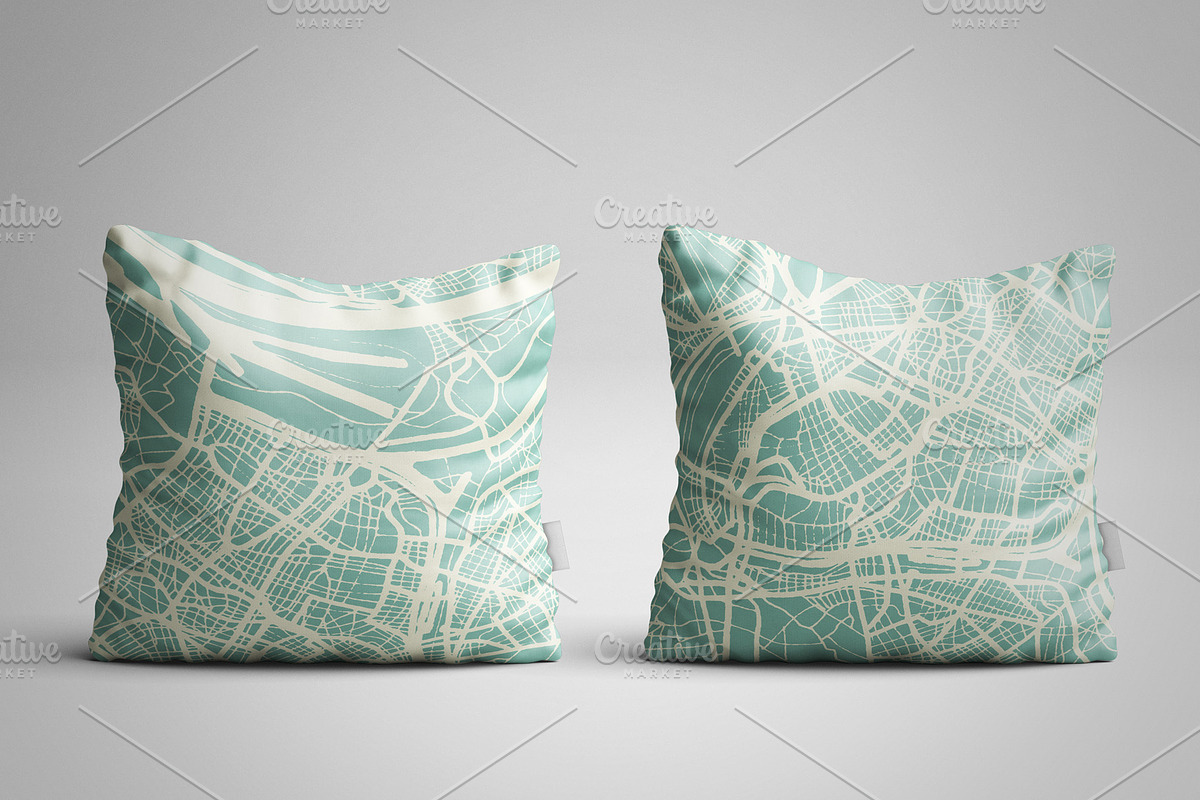 Dusseldorf Germany City Map in Retro, a Transportation Illustration by Booblgum (Photo 5 of 8)