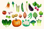 21 Handdrawn Vegetables, a Decorative Illustration by skrich (Thumbnail 2 of 10)