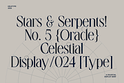 Stellar Oracle — Celestial Display, a Serif Font by Helotype (Thumbnail 3 of 10)