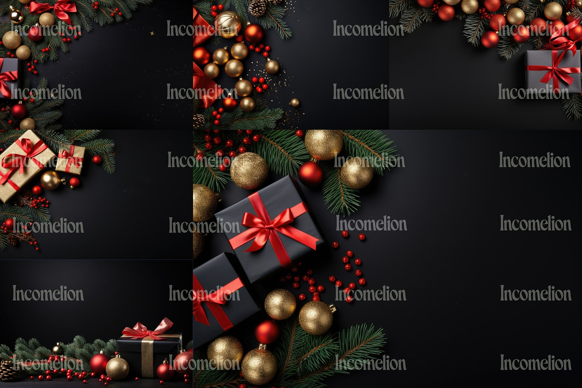 22 Elegant Luxury Christmas Flatlays, a Holiday Photo by Incomelion (Photo 3 of 6)