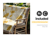 Woven Blanket Mockup Bundle (x6 PSD), an Apparel Mockup by Mockups Studio (Thumbnail 6 of 9)