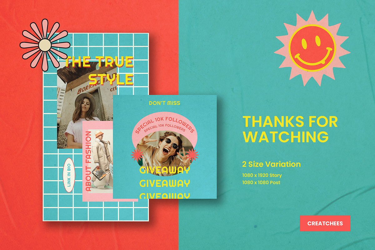 Cheries Instagram Template, a Social Media Template by Creatchees.std (Photo 5 of 5)