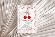 Cherry on Top 1st Birthday Bundle, a Templates & Theme by VeliusCreativeStudio (Thumbnail 6 of 8)