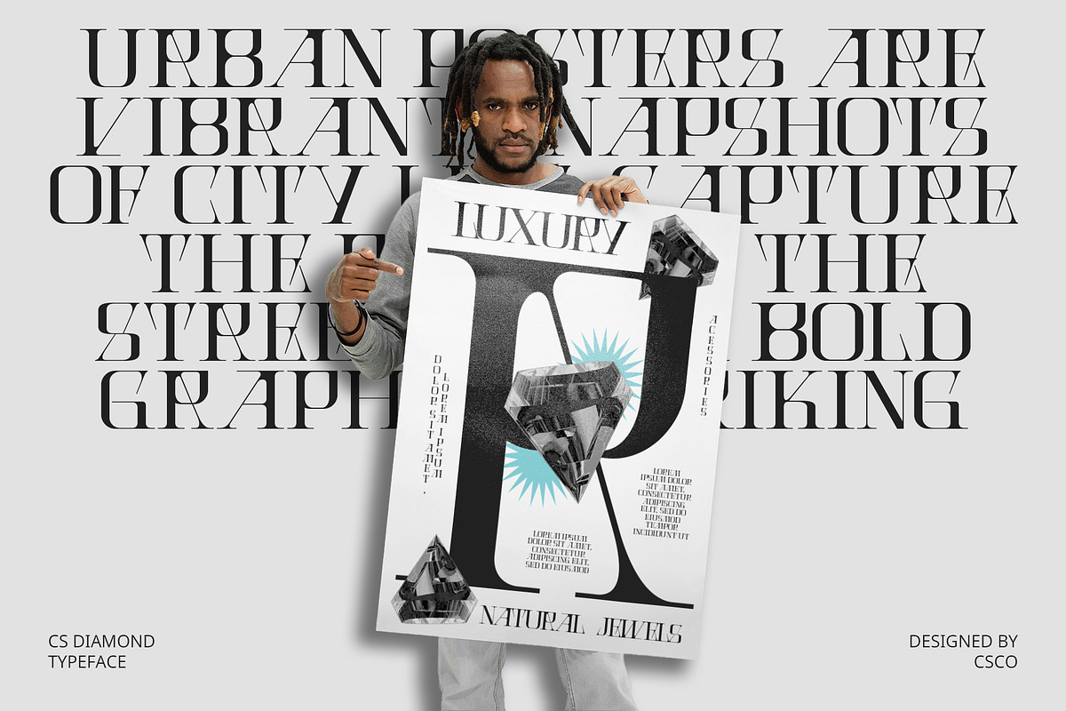 CS Diamond – Serif Font, a Serif Font by Craft Supply Co. (Photo 7 of 8)