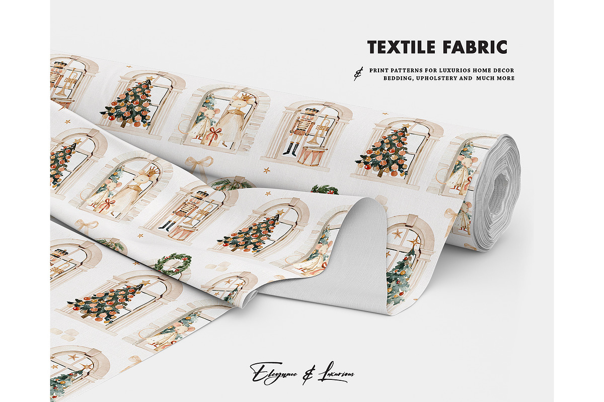 Royal Mouse Christmas Palace pattern, a Pattern Graphic by Milatoo (Photo 2 of 3)