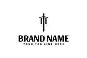 Letter M sword logo design template, an Object Graphic by nicemorning (Thumbnail 1 of 5)
