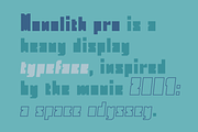 Monolith Pro - Strong Blocky Font, a Font by Gravitype (Thumbnail 4 of 11)