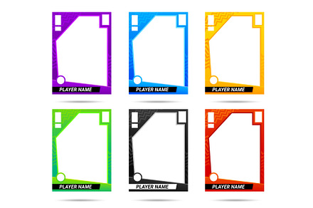 Sport trading card frames, a Sport Illustration by Vector Tradition